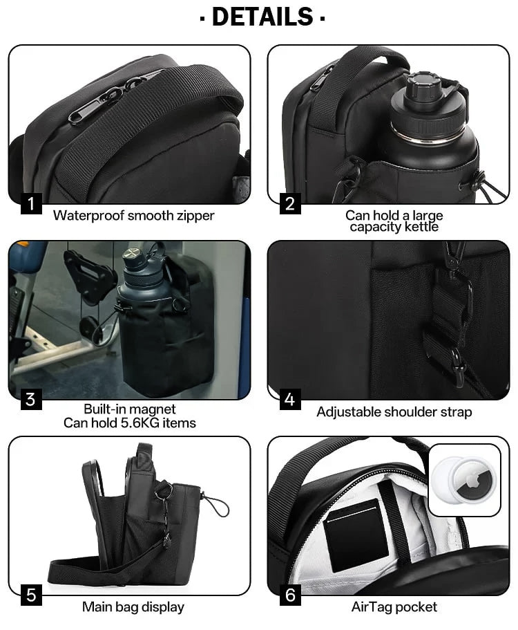 Magnetic Crossbody Gym Bag